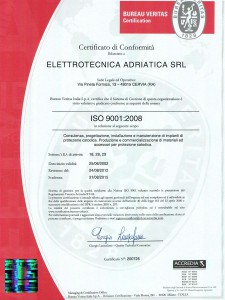 Certificazione Gestione della Qualità ISO-9001